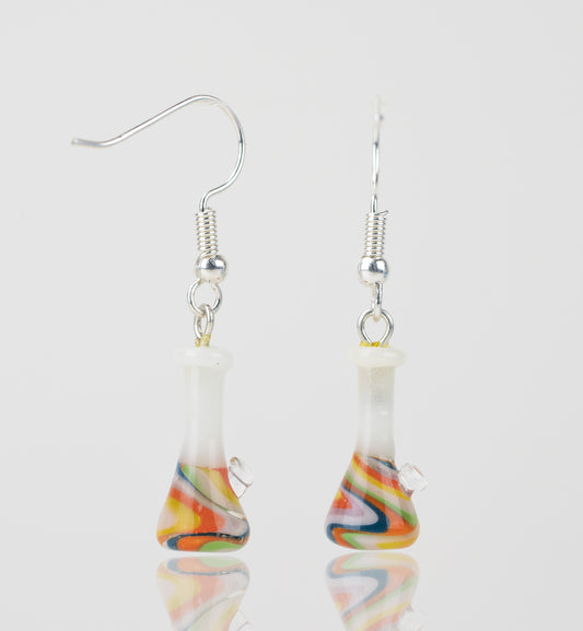Earrings - Psychedelic Beaker | Glow