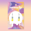 Cute glow-in-the-dark earrings shaped like light bulbs