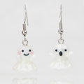 Handmade spooky ghost glass earrings by mmmelty