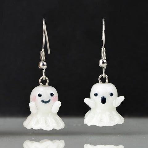 Cute festive glass earrings perfect for Halloween outfits